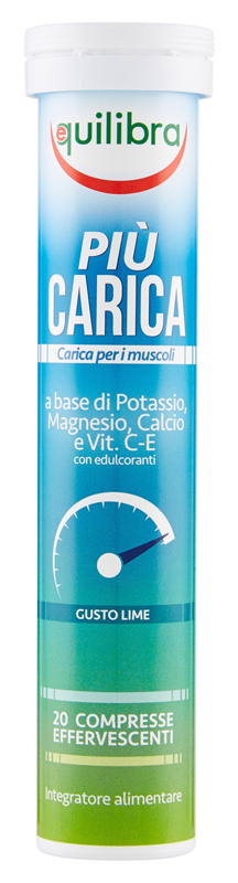 PIU' CARICA GUSTO LIME 20 COMPRESSE EFFERVESCENTI - FarmaLucia