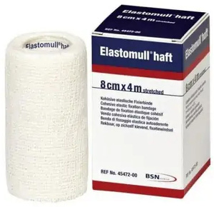 BENDA ELASTICA AUTOADESIVA ELASTOMULL HAFT BLU 8X400 CM - FarmaLucia