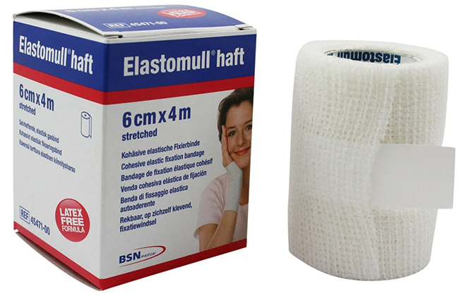 BENDA ELASTICA AUTOADESIVA ELASTOMULL HAFT BLU 6X400 CM - FarmaLucia