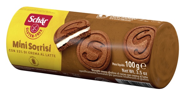 SCHAR MINI SORRISI CON CREMA AL LATTE 100 G - FarmaLucia