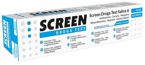 SCREEN DROGA TEST SALIVA 6 DROGHE - FarmaLucia