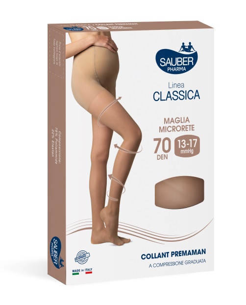 SAUBER COLLANT 70 DENARI PREMAMAN MAGLIA MICRORETE NEUTRO BEIGE 5 LINEA CLASSICA - FarmaLucia