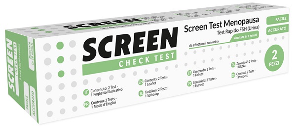 SCREEN TEST RAPIDO FSH/MENOPAUSA URINA 2 PEZZI - FarmaLucia