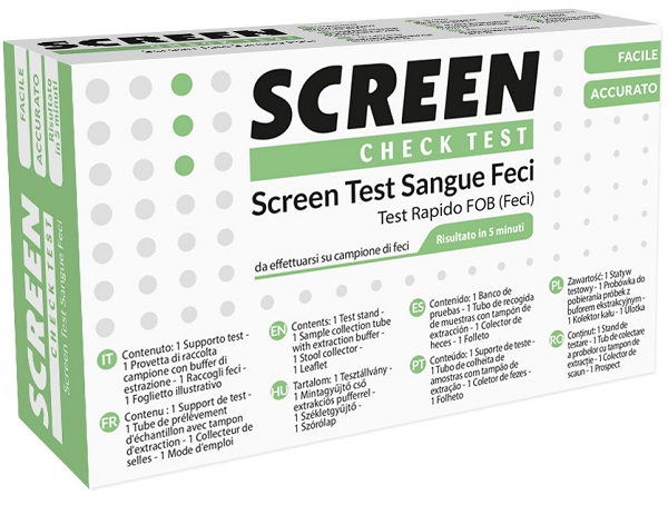 SCREEN TEST RAPIDO PRESENZA DI SANGUE OCCULTO NELLE FECI SCREEN TEST FOB - FarmaLucia