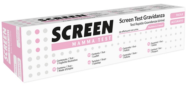 SCREEN TEST ORMONE HCG GRAVIDANZA NELL'URINA SCREEN TEST HCG 1 PEZZO - FarmaLucia