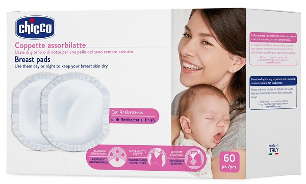 CHICCO COPPETTA ASSORBILATTE ANTIBATTERICA 60 PEZZI - FarmaLucia