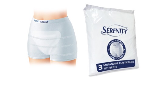 MUTANDINA A RETE PER INCONTINENZA SERENITY PANTY COMFORT S 3 PEZZI - FarmaLucia
