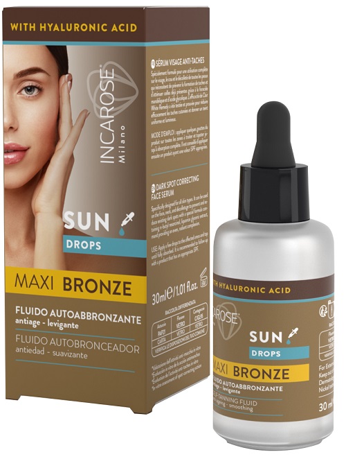 INCAROSE MAXI BRONZE SUN DROPS FLUIDO AUTOABBRONZANTE 30 ML - FarmaLucia