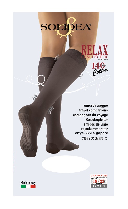 RELAX UNISEX 140 GAMBALETTO COTTON NERO 5 XXL - FarmaLucia