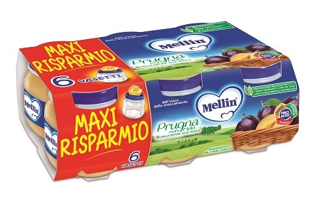 MELLIN OMOGENEIZZATO PRUGNA MELA 100 G 6 PEZZI - FarmaLucia