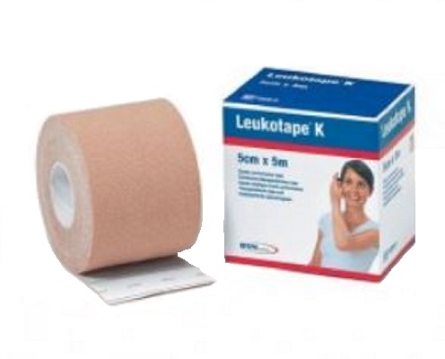 BENDA ADESIVA LEUKOTAPE K PER TAPING FISIOTERAPICO LARGHEZZA 5 CM LUNGHEZZA 5 M COLOR CARNE IN ROTOLO - FarmaLucia