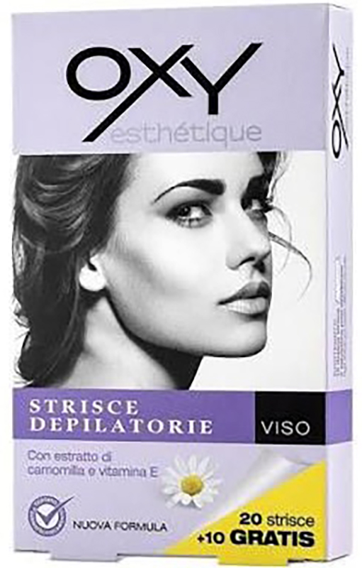 OXY STRISCE DEPILATORIE VISO 20 PEZZI - FarmaLucia