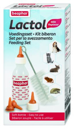 NURSING SET BEAPHAR CONTENENTE 1 BIBERON + 6 TETTARELLE RICAMBIO + 1 SCOVOLINO - FarmaLucia