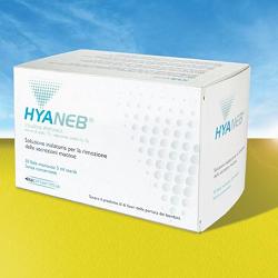 SOLUZIONE IPERTONICA DA NEBULIZZARE HYANEB SODIO CLORURO 7%  ACIDO IALURONICO 0,1% 30 FIALE 5 ML - FarmaLucia