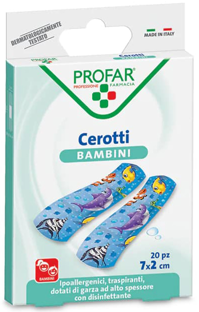 CEROTTO BAMBINI 7X2 CM 20 PEZZI PROFAR - FarmaLucia