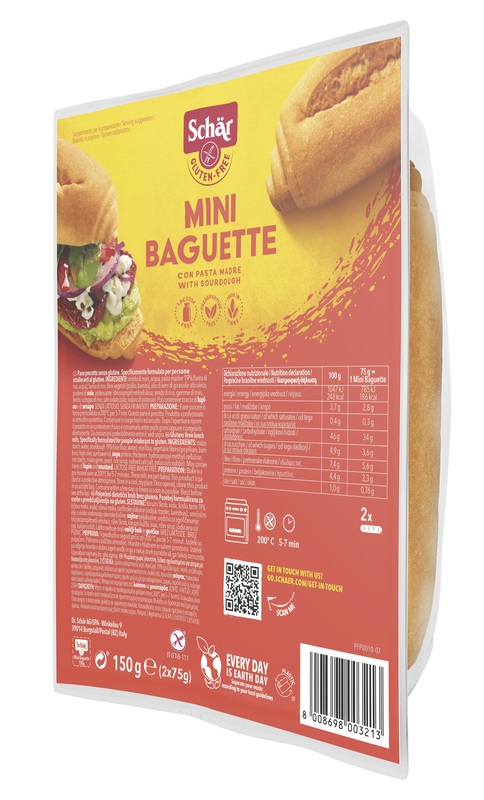 SCHAR MINI BAGUETTE SENZA LATTOSIO 2 X 75 G - FarmaLucia