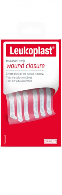 CEROTTO PER SUTURA LEUKOSAN STRIP 6X38MM 2 BUSTE X 6 CEROTTI - FarmaLucia