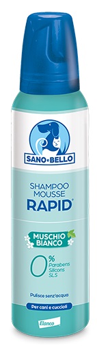 SANO E BELLO SHAMPOO MOUSSE RAPID NF MUSCHIO BIANCO 300 ML - FarmaLucia