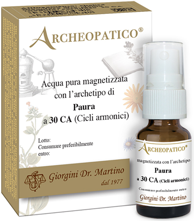 ARCHEOPATICO ACQUA PURA MAGNETIZZATA CON ARCHETIPO PAURA A 30 CICLI ARMONICI 10 ML - FarmaLucia