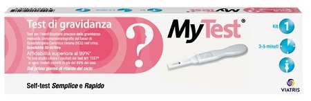 TEST DI GRAVIDANZA RAPIDO HCG MYTEST 1 PEZZO - FarmaLucia