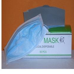 MASCHERINE CHIRURGICHE 3 VELI CON ELASTICO 50 PEZZI - FarmaLucia