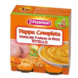 PLASMON OMOGENEIZZATO PAPPE VITELLO/VERDURA/RISO 190 G X 2 PEZZI - FarmaLucia