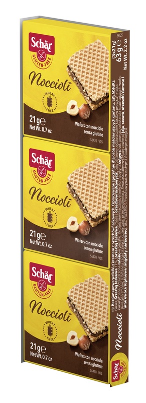 SCHAR NOCCIOLI' WAFERS CON NOCCIOLE 3 PEZZI DA 21 G - FarmaLucia