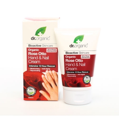 DR ORGANIC ROSE OTTO ROSA HAND NAIL CREAM CREMA MANI 125 ML - FarmaLucia