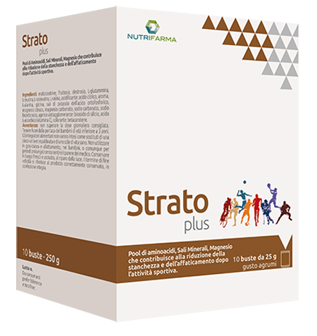 STRATO PLUS 10 BUSTINE 25 G GUSTO AGRUMI - FarmaLucia