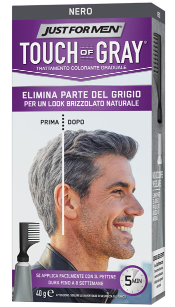 JUST FOR MEN TOUCH OF GRAY NERO 40 G - FarmaLucia