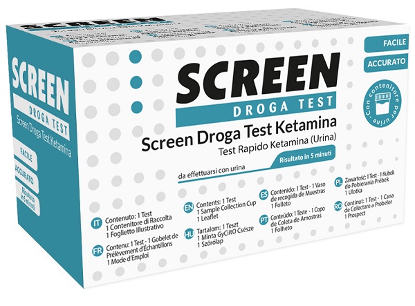 SCREEN DROGA TEST KETAMINA TEST ANTIDROGA CON CONTENITORE URINA - FarmaLucia