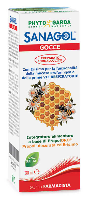 SANAGOL GOCCE PROPOLI ESTRATTO IDROALCOLICO 30 ML - FarmaLucia