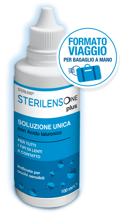 SOLUZIONE UNICA STERILENS ONE PLUS CON ACIDO IALURONICO 100 ML - FarmaLucia
