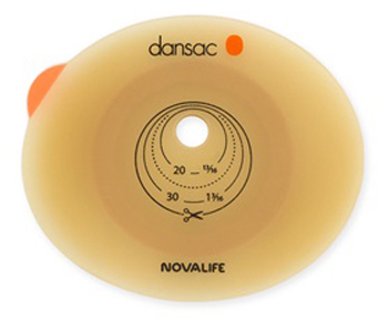 PLACCA PER COLO ILEO ED UROSTOMIA DANSAC NOVALIFE2 43MM RITAGLIABILE 10-35 - FarmaLucia