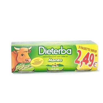 DIETERBA OMOGENEIZZATO MANZO 3 PEZZI 80 G - FarmaLucia