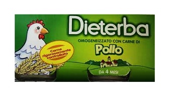 DIETERBA OMOGENEIZZATO POLLO 3 PEZZI 80 G - FarmaLucia