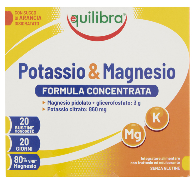 POTASSIO & MAGNESIO FROMULA CONCENTRATA 20 BUSTINE MONODOSE - FarmaLucia