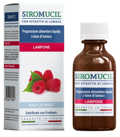 SIROMUCIL PREPARATO ALIMENTARE CON ESTRATTO DI LUMACA AL LAMPONE 150 ML - FarmaLucia