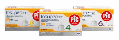 AGO PER PENNA DA INSULINA PIC INSUPEN GAUGE 33 4 MM 100 PEZZI - FarmaLucia