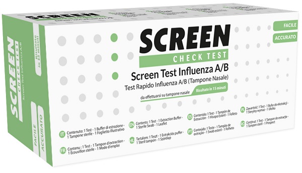 SCREEN TEST RAPIDO VIRUS INFLUENZA A/B TAMPONE NASALE/FARINGEO - FarmaLucia
