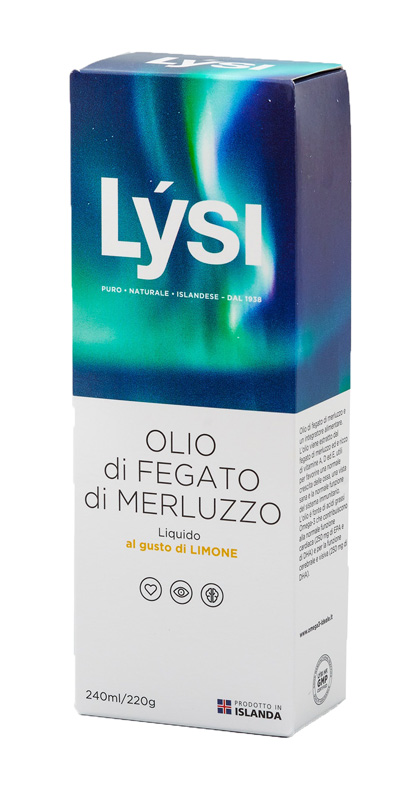 LYSI OLIO FEGATO MERLUZZO LIMONE 240 ML - FarmaLucia