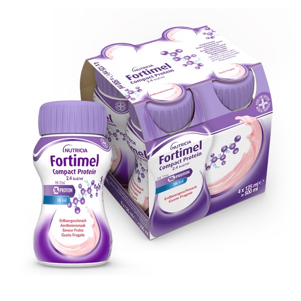 FORTIMEL COMPACT PROTEIN FRAGOLA 4 BOTTIGLIE 125 ML - FarmaLucia