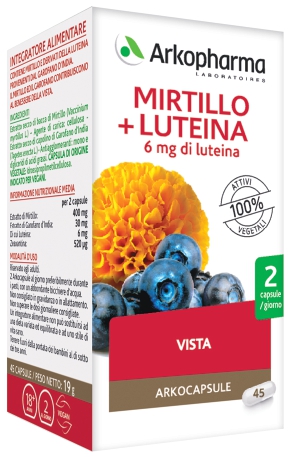 ARKO CAPSULE MIRTILLO+LUTEINA 45 CAPSULE - FarmaLucia