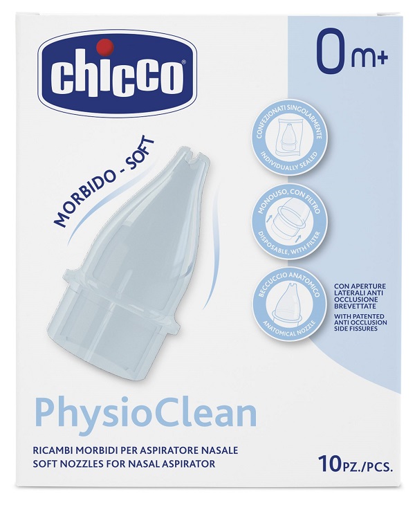 RICAMBI MORBIDI PER ASPIRATORE NASALE CHICCO PHYSIOCLEAN - FarmaLucia
