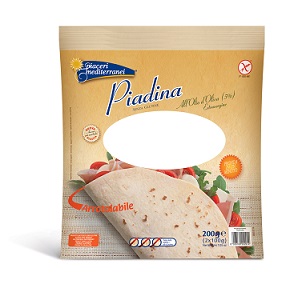 PIACERI MEDITERRANEI PIADINA OLIO D'OLIVA 200 GRAMMI - FarmaLucia