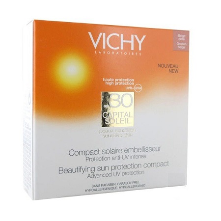 VICHY CAPITAL SOLEIL COMPACT CLAIRE 30 10 G - FarmaLucia