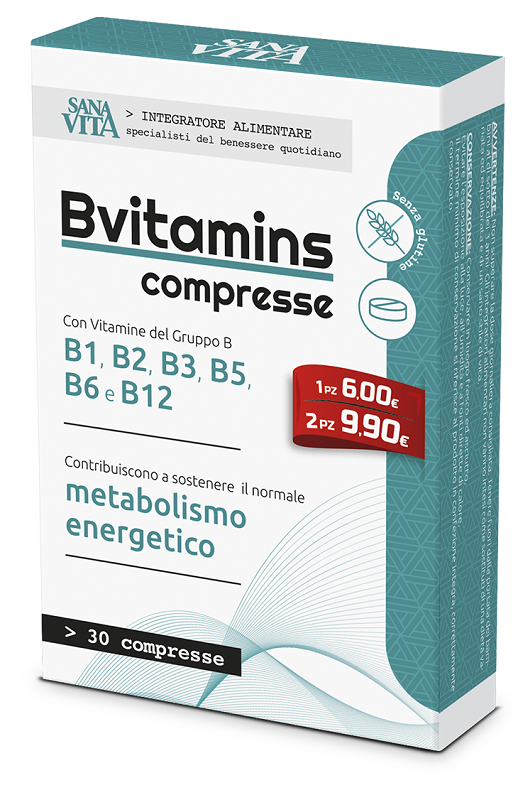 SANAVITA BVITAMINS 30 COMPRESSE - FarmaLucia