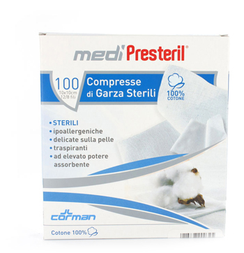GARZA MEDIPRESTERIL STERILE MONOUSO 18X40 12 PEZZI - FarmaLucia