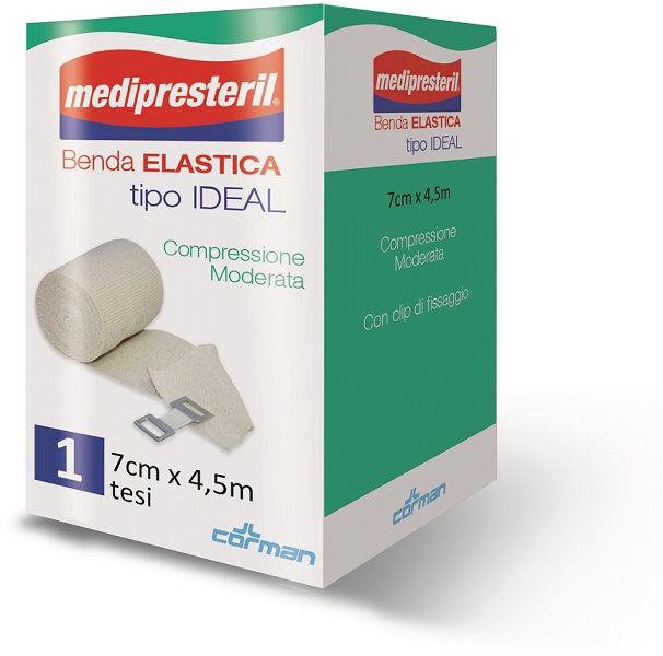 BENDA ELASTICA MEDIPRESTERIL IDEAL CM7X45MT - FarmaLucia