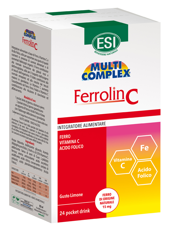 ESI FERROLIN C POCKET DRINK 24 BUSTINE - FarmaLucia